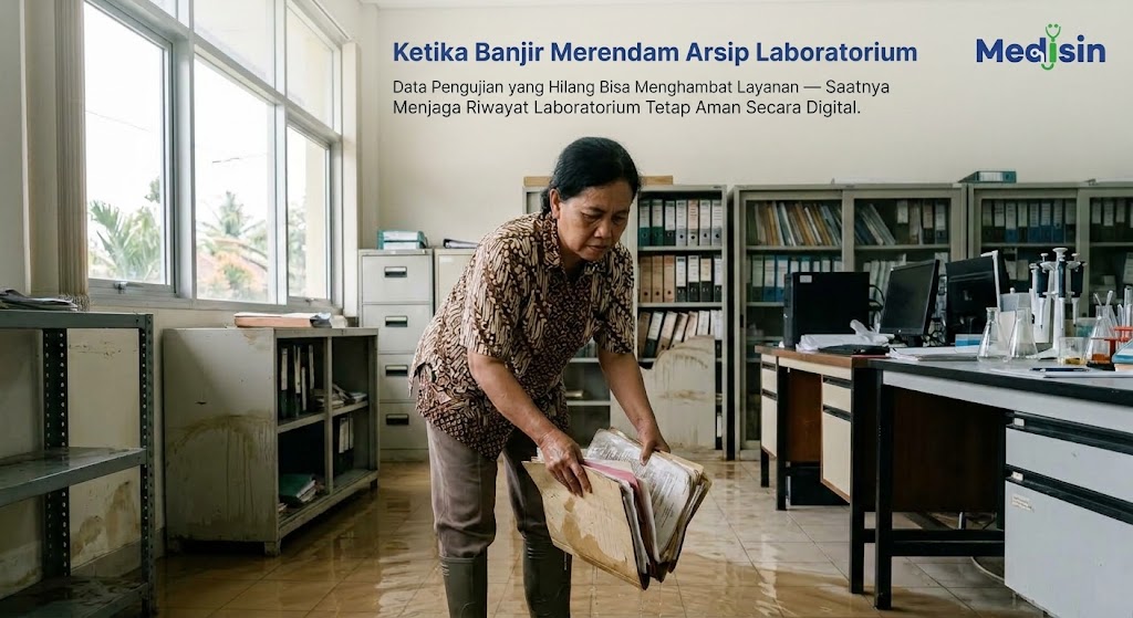 Ketika Banjir Merendam Arsip Laboratorium
