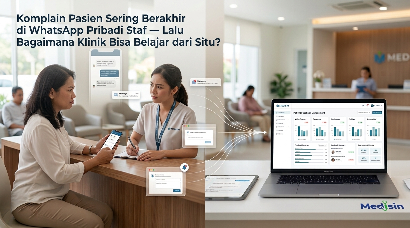 Komplain Pasien Sering Berakhir di WhatsApp Pribadi Staf — Lalu Bagaimana Klinik Bisa Belajar dari Situ?